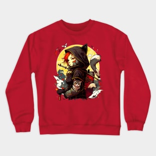 Cat Girl Ronin Crewneck Sweatshirt